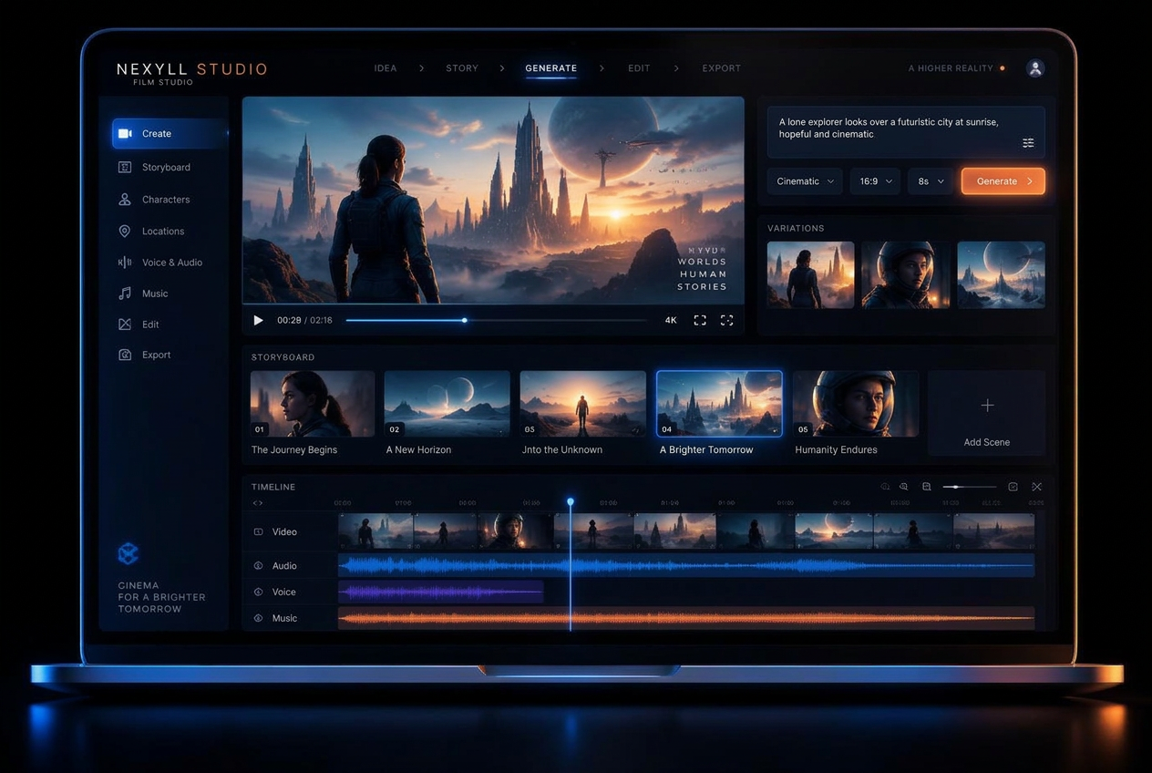 Nexyll Studio Workstation Sample Screen